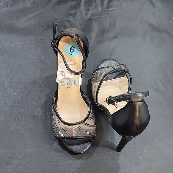 BRAND NEW RAMPAGE HIGH HEEL STILETTOS ADJUSTABLE BUCKLE STRAP SANDAL - Picture 4 of 15